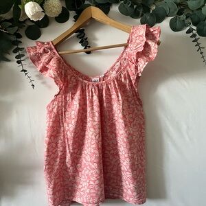 GAP Pink Floral Tank Top